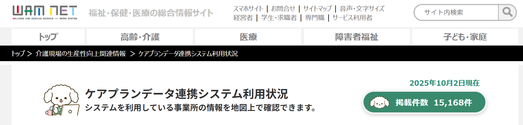 ケアプランデータ連携システムの普及率グラフ