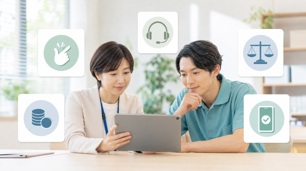 失敗しない介護ソフト選びの5つの基準