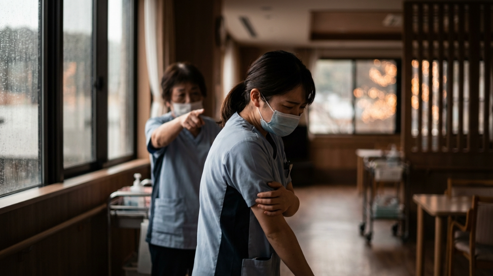 職員間で起きる職場内ハラスメントの構造