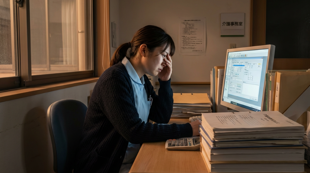 不安を抱える担当者のイメージ