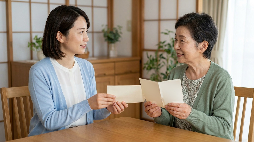 利用者・家族へのお知らせと口頭説明